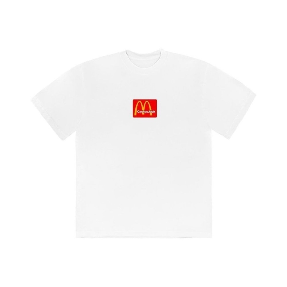 Cactus Jack by Travis Scott McDonald’s Sesame T-Shirt White Unisex Men's XL